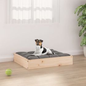 Dog Bed 20.3"x17.3"x3.5" Solid Wood Pine