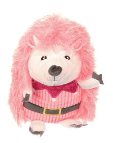 Vibrant Life Holiday Dog Toy Plush Hedgehog 10in Pink