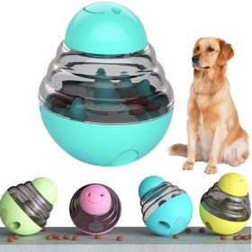 Tumbler Dog Leaky Dog Leaky Ball Bite-resistant Puzzle Training Dog Toy Pet Cat Toy Cat Feeder dog feeder (Colour: Yellow)