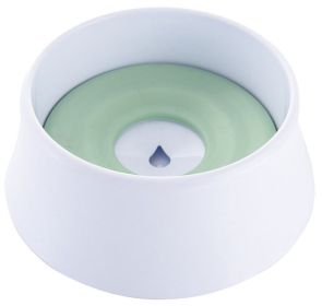 Pet Life 'Pud-Guard' Anti-Spill Floating Water and Food Bowl (Color: Green)