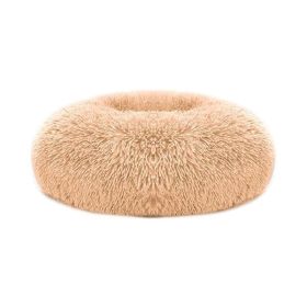 Soft Warm Puppy Cat Bed Dog Cozy Nest for S/M Dog (Color: Apricot Yellow, size: O/S)